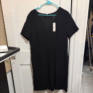 White House Black Market Black Midi Dress